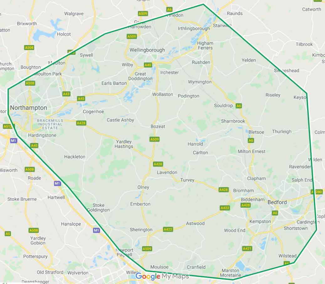 Map of Areas Covered by Local Locksmith in olney.